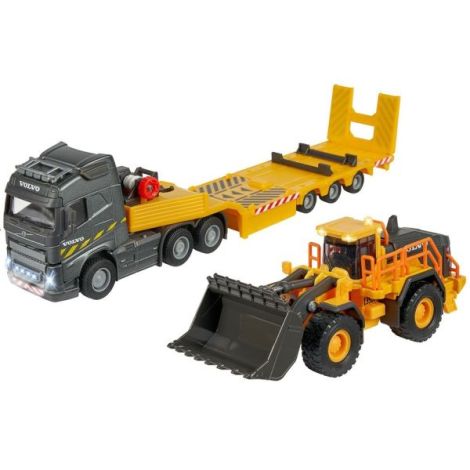 Camion Majorette Volvo cu remorca si buldozer - imagine 13